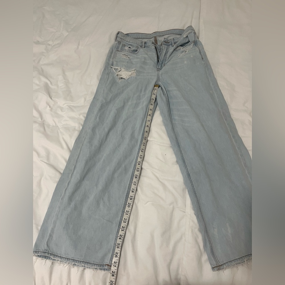 Blue American Eagle Baggy Pants